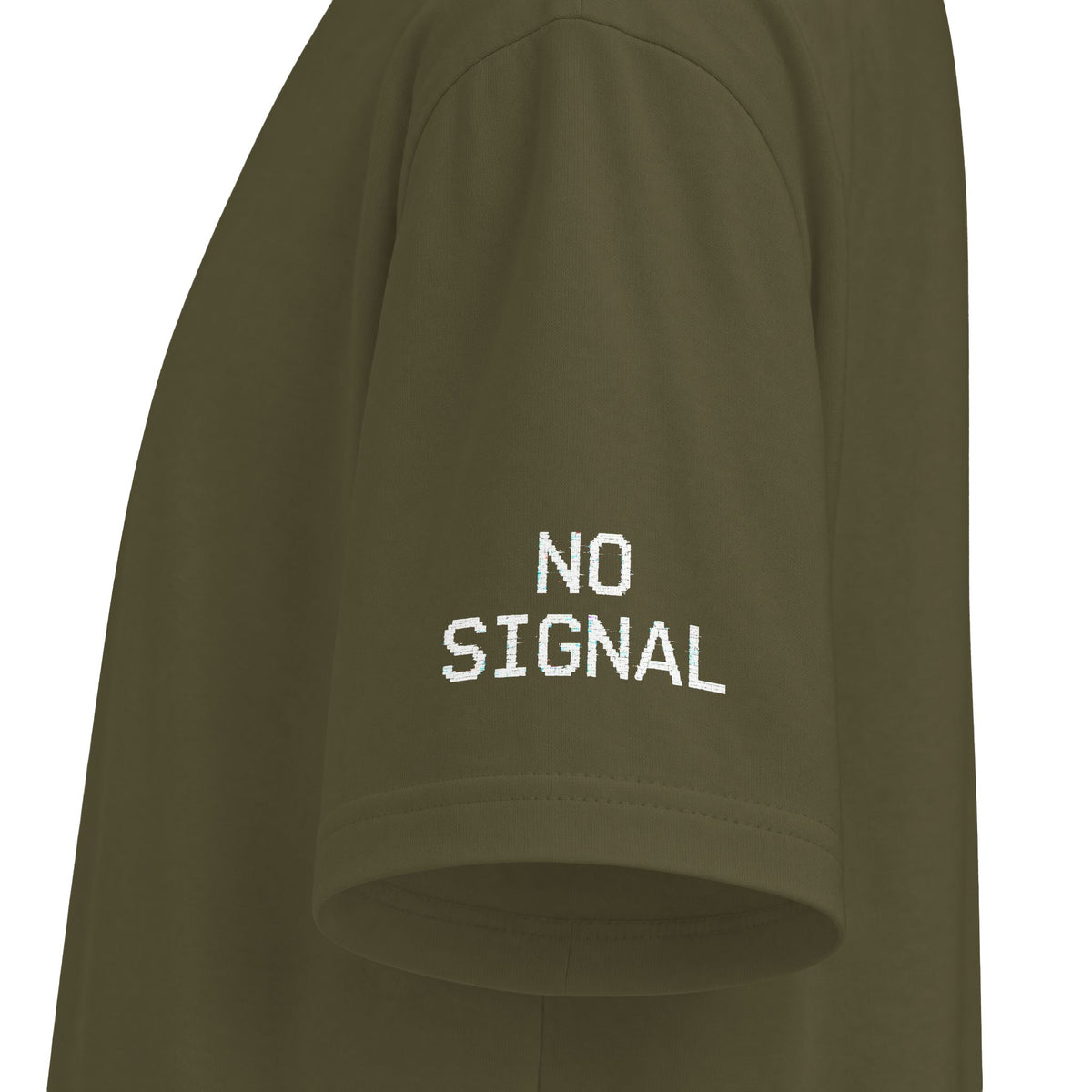 No Signal Tee — Retro Glitch Graphic T-Shirt